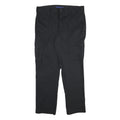 DICKIES Mens Cotton Blend Black Regular Fit Cargo Trousers W38 L32 Workwear