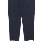 LEVI'S Mens Polyester Blend Navy Slim Straight Trousers W30 L26 Classic Fit Zip