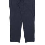 LEVI'S Mens Polyester Blend Navy Slim Straight Trousers W30 L26 Classic Fit Zip
