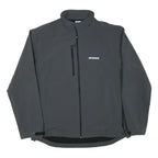 RUSSELL ATHLETIC Mens Grey Jacket 2XL Polyester Blend Zip Casual Outdoor