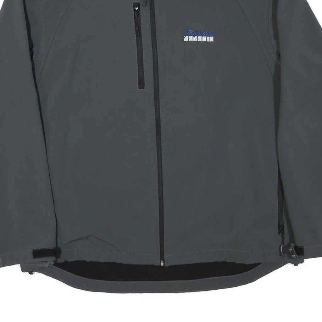 RUSSELL ATHLETIC Mens Grey Jacket 2XL Polyester Blend Zip Casual Outdoor