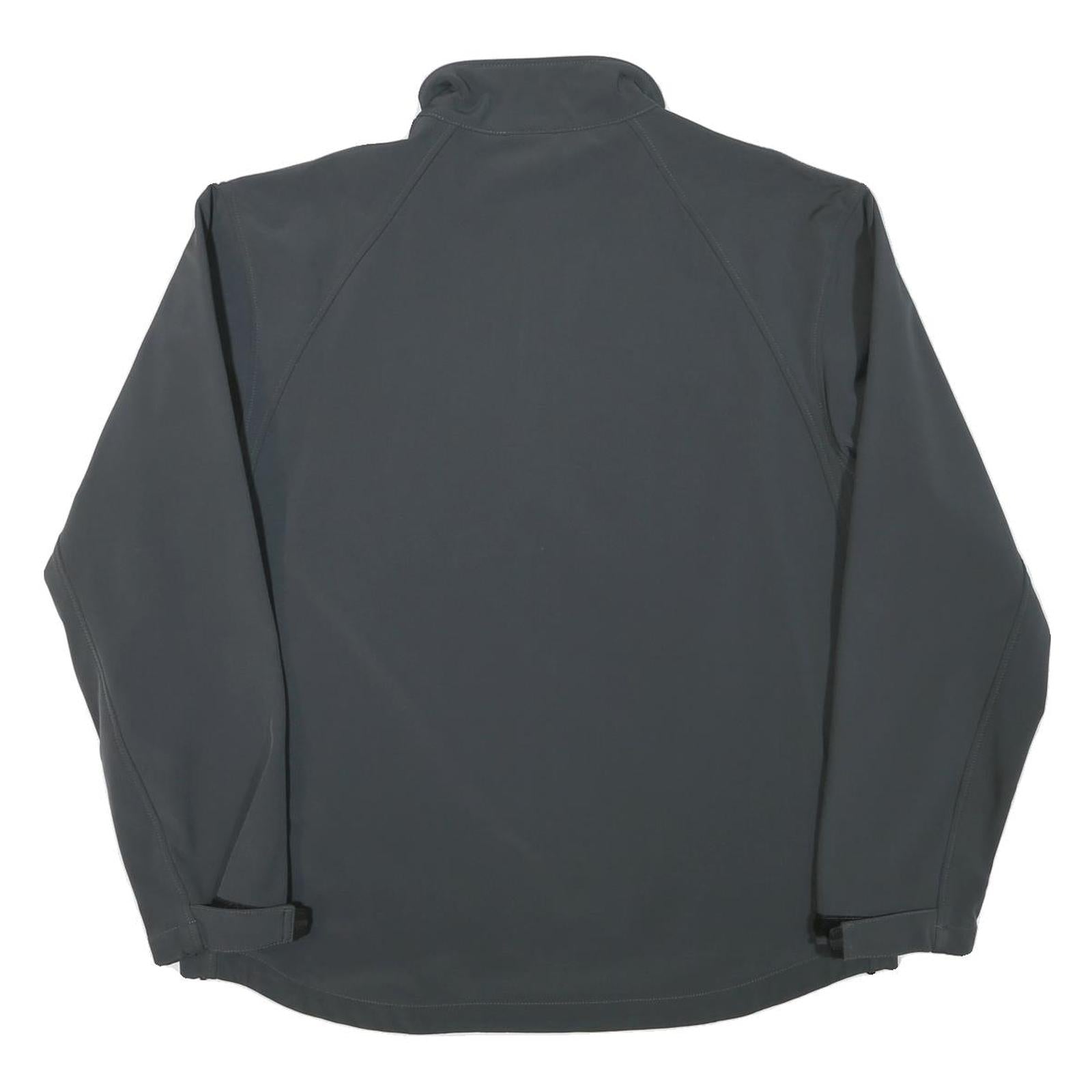 RUSSELL ATHLETIC Mens Grey Jacket 2XL Polyester Blend Zip Casual Outdoor