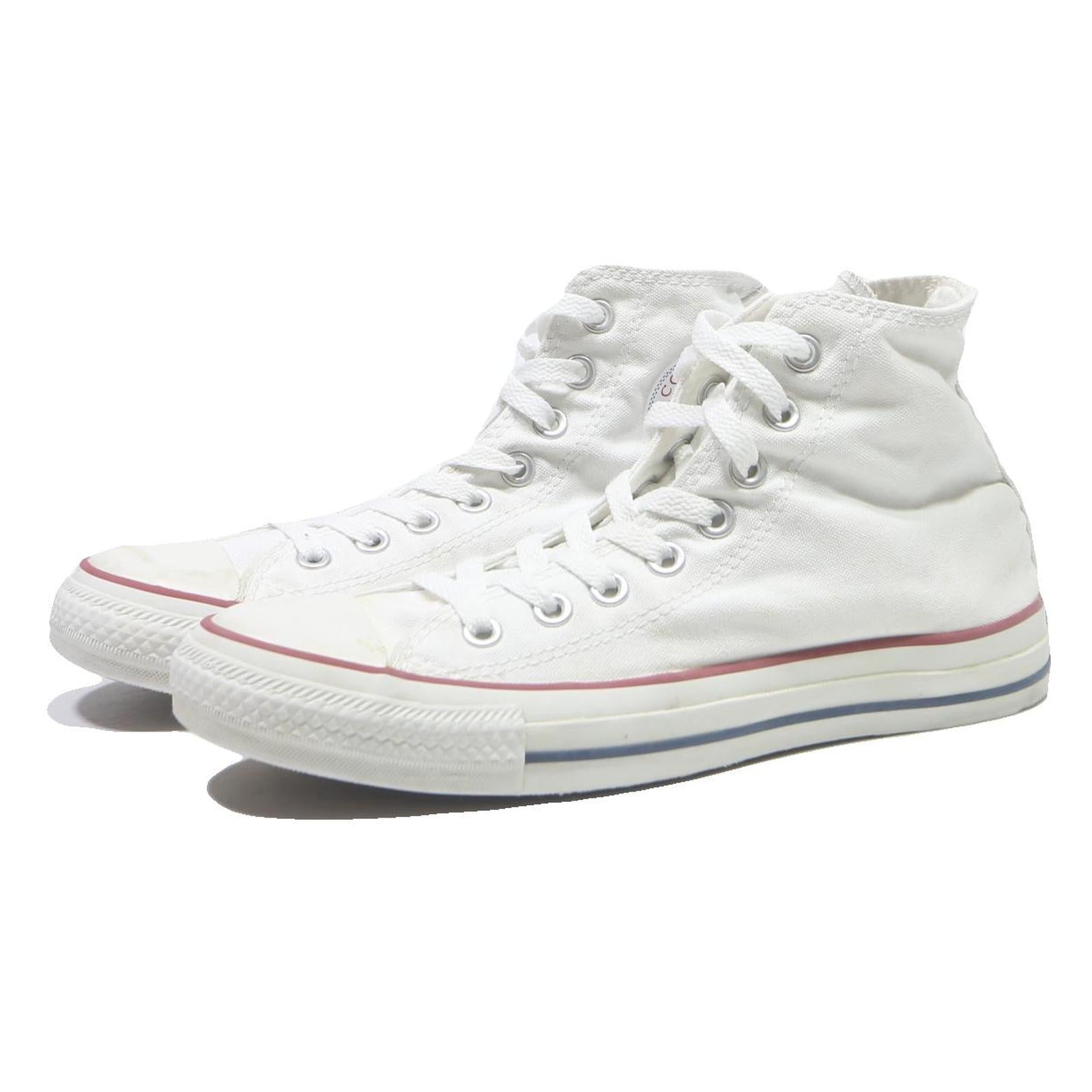 CONVERSE Chuck Taylor All Star Womens Lace-Up Trainers White Canvas UK 7.5