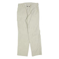 TENSON Mens Polyester Blend Beige Regular Cargo Trousers W32 L32 Zip Closure