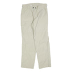 TENSON Mens Polyester Blend Beige Regular Cargo Trousers W32 L32 Zip Closure