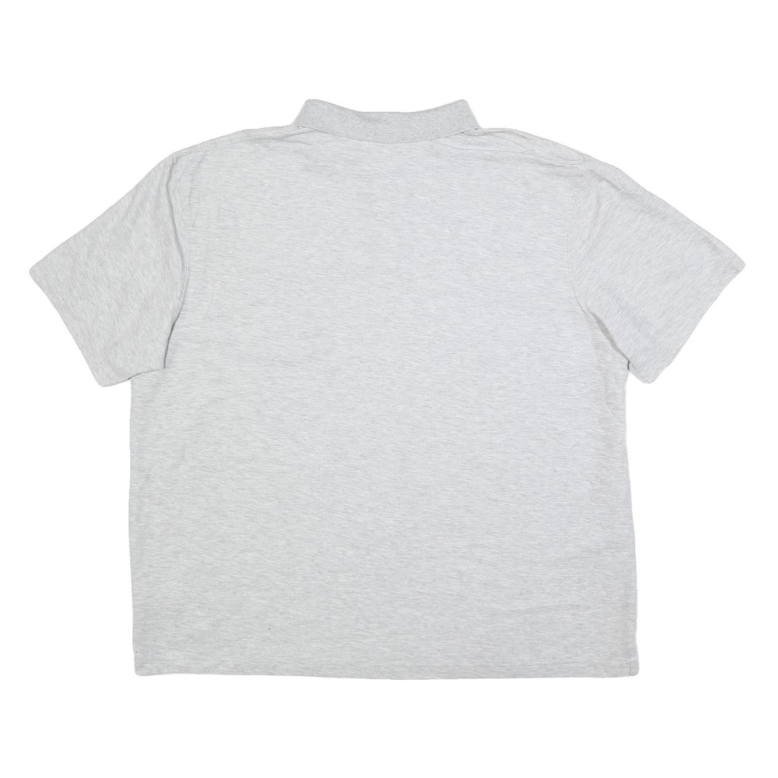 CARHARTT Mens Grey Short Sleeve Plain 2XL Cotton Blend Polo Shirt Casual