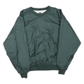 SPORT-TEK Mens Green Jacket L Polyester Blend Plain Zip Casual Lightweight