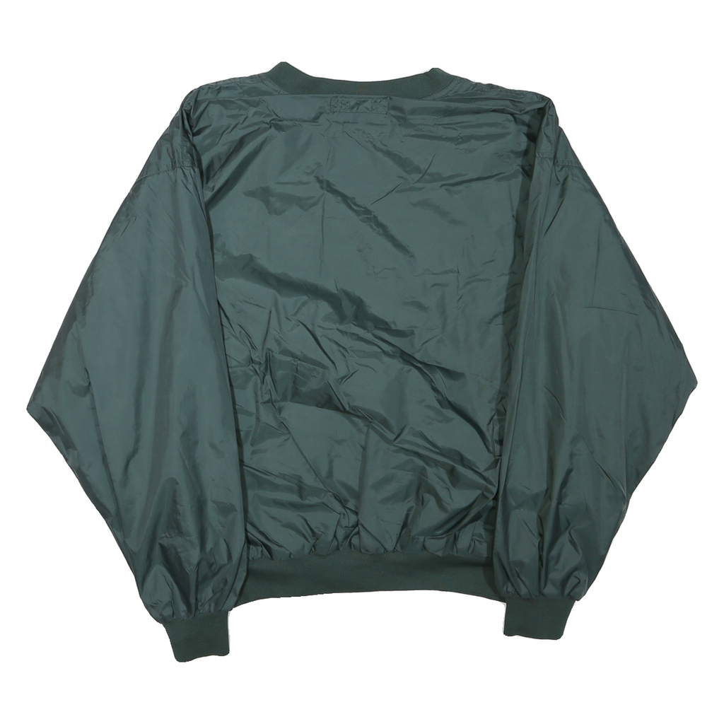 SPORT-TEK Mens Green Jacket L Polyester Blend Plain Zip Casual Lightweight