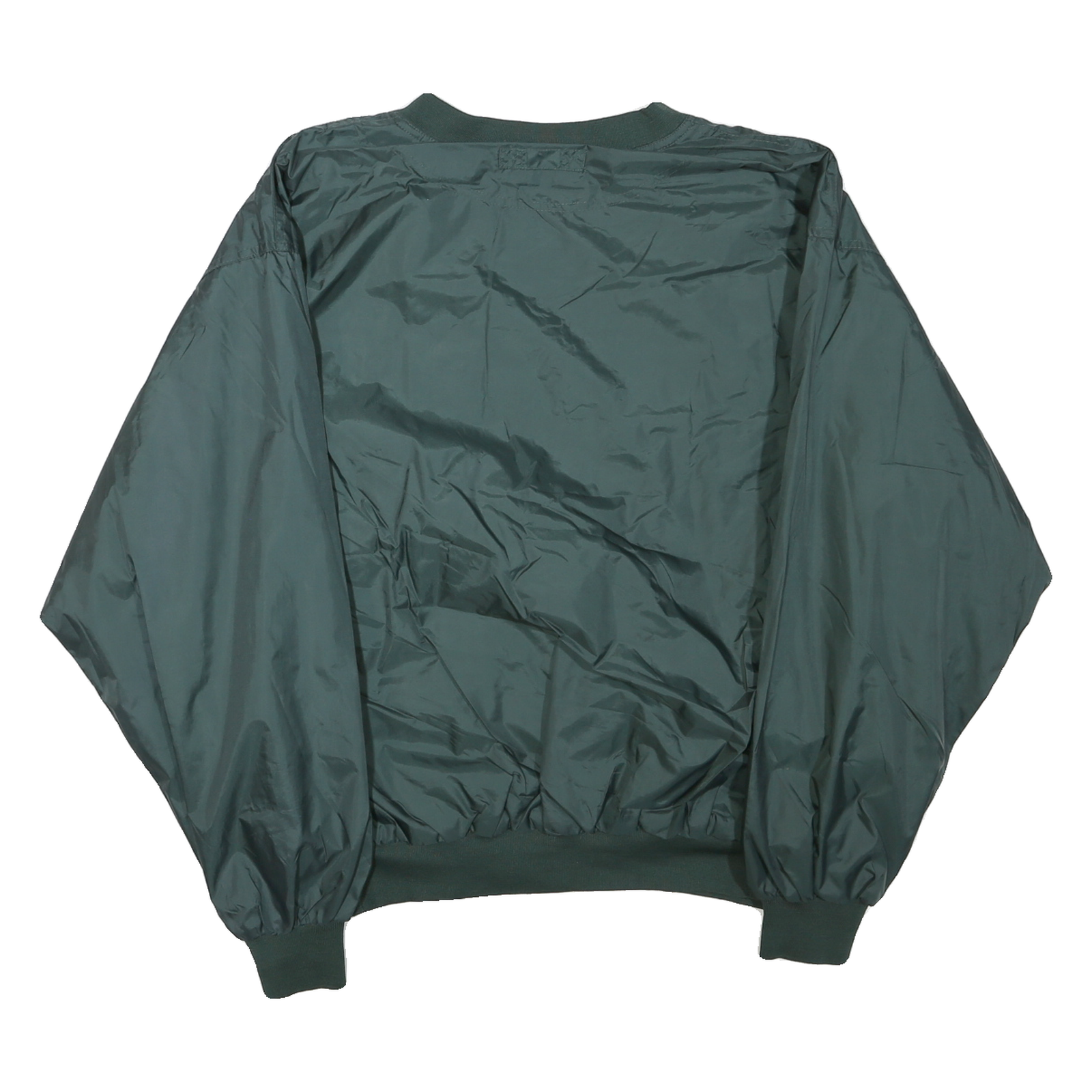 SPORT-TEK Mens Green Jacket L Polyester Blend Plain Zip Casual Lightweight