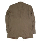 BOSS Mens Blazer Jacket Brown Wool Check L