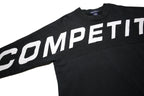 NAUTICA Womens Black Cotton Blend Crew Neck Sweatshirt M Competition Graphic