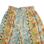 Mens Casual Shorts Orange Relaxed Crazy Pattern XS W26