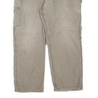 CARHARTT Mens Cotton Blend Beige Regular Fit Straight Leg Trousers W40 L30