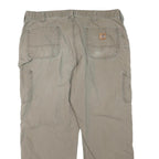 CARHARTT Mens Cotton Blend Beige Regular Fit Straight Leg Trousers W40 L30