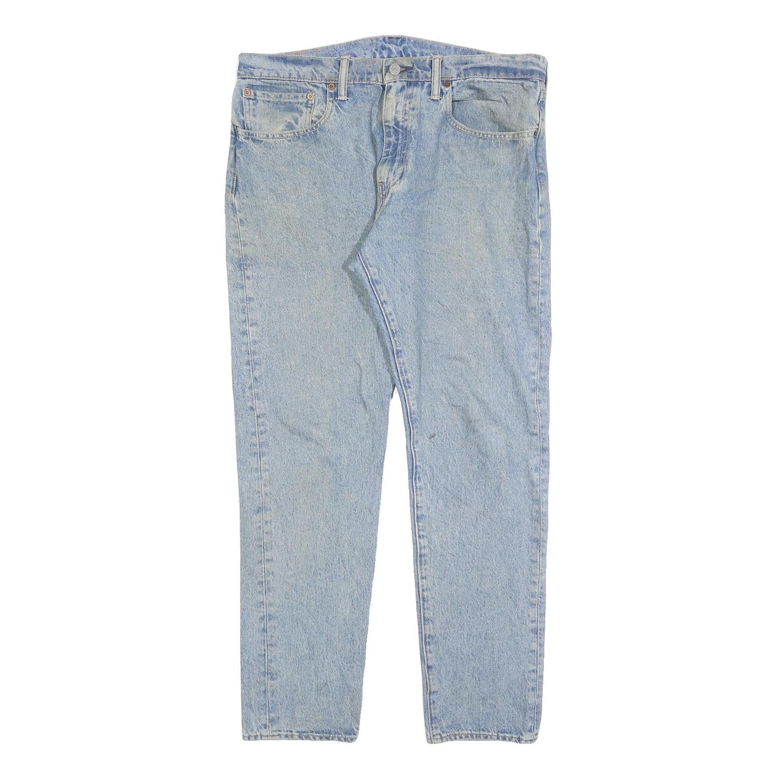 LEVI'S 512 Tapered Mens Jeans Blue Slim Denim Light W34 L32 Classic Cotton Blend