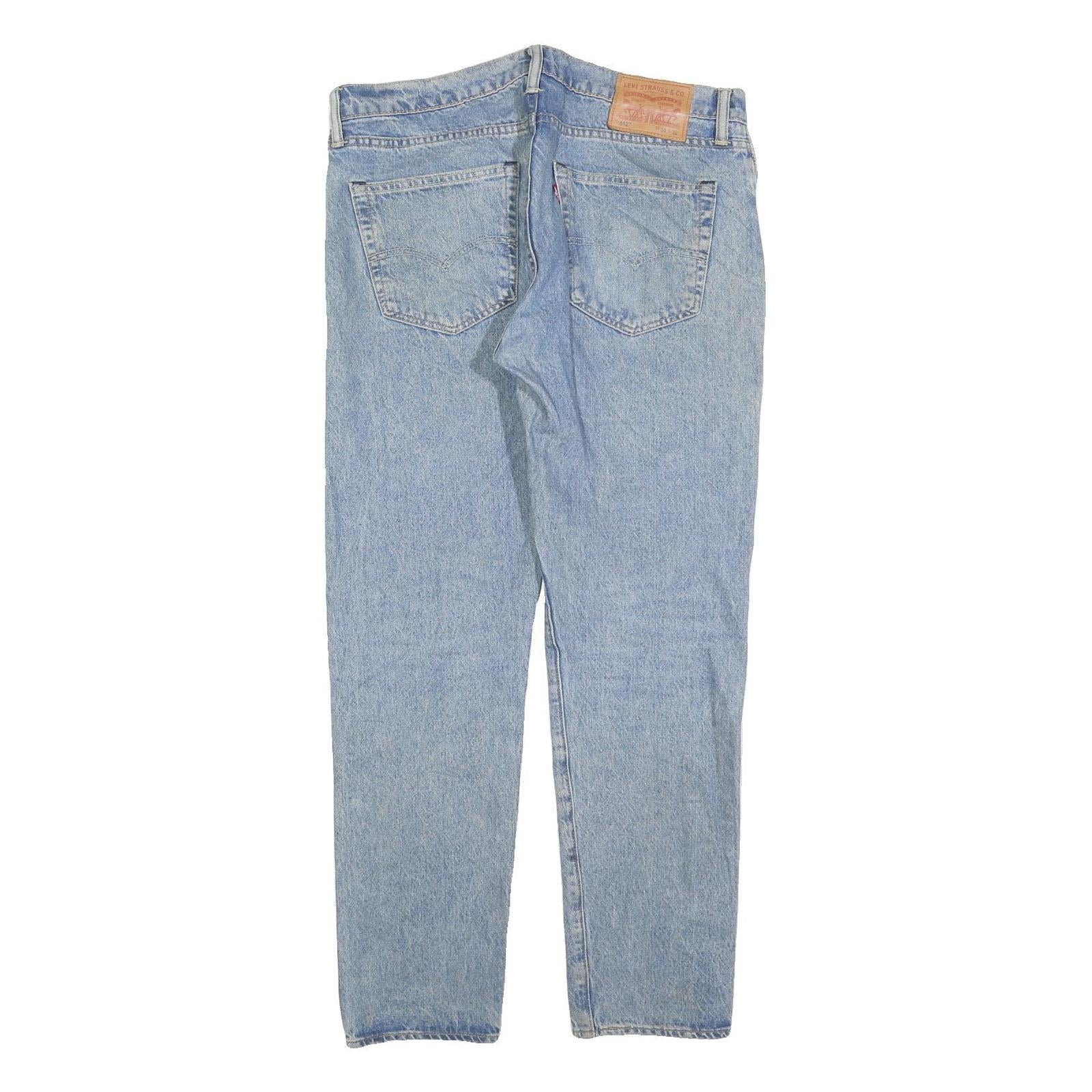 LEVI'S 512 Tapered Mens Jeans Blue Slim Denim Light W34 L32 Classic Cotton Blend