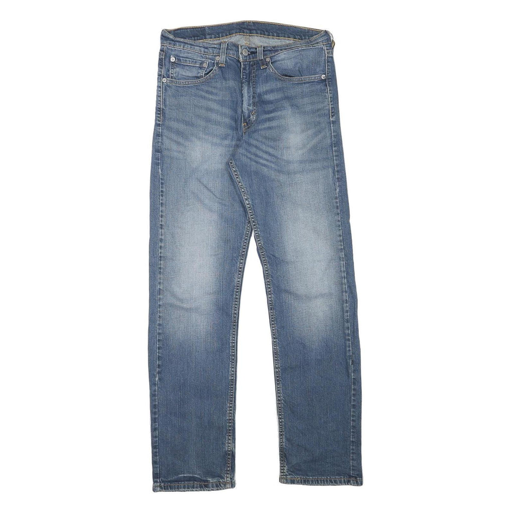 LEVI'S Mens Regular Fit Blue Denim Jeans W29 L30 Cotton Blend Zip Pocket