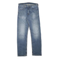 LEVI'S Mens Regular Fit Blue Denim Jeans W29 L30 Cotton Blend Zip Pocket