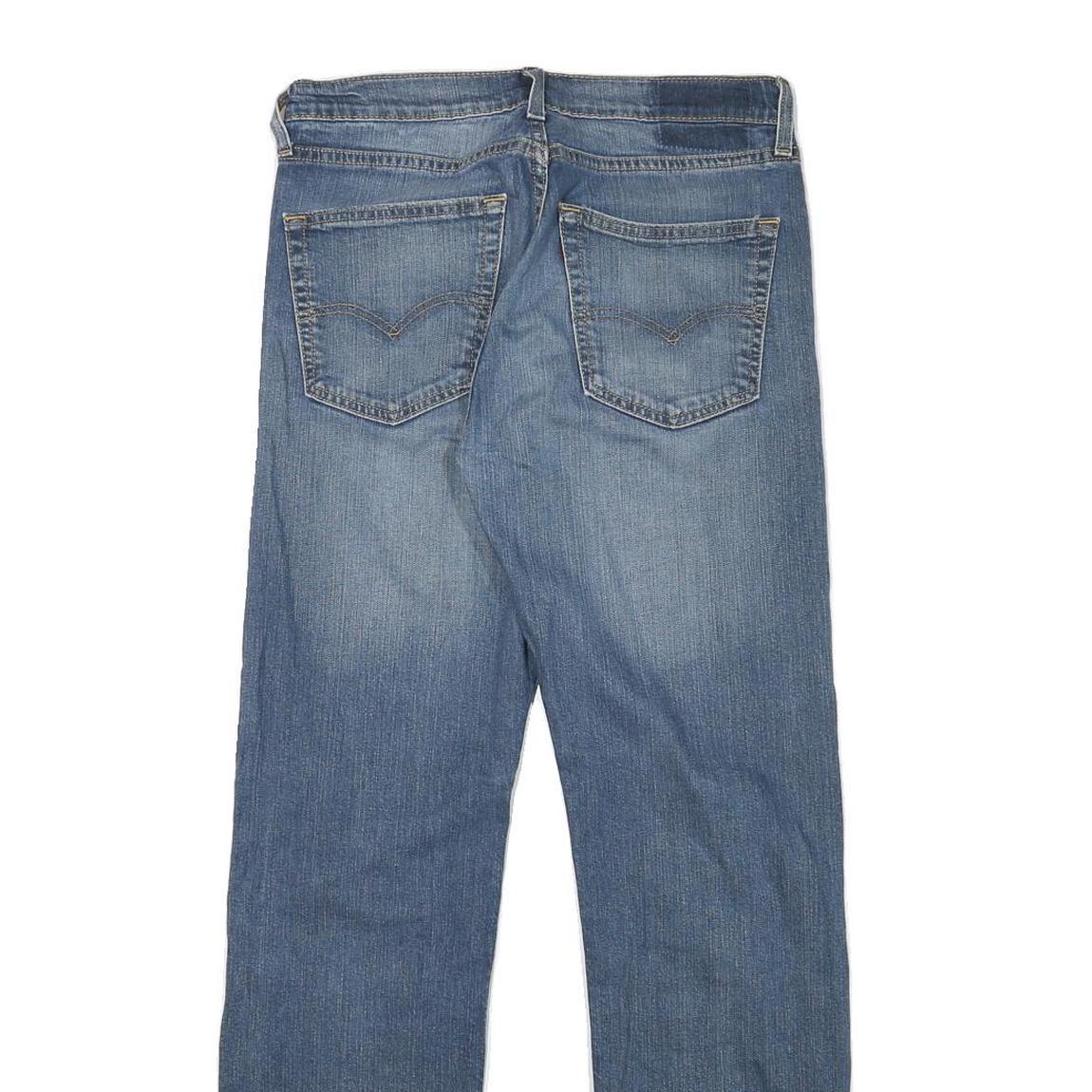 LEVI'S Mens Regular Fit Blue Denim Jeans W29 L30 Cotton Blend Zip Pocket