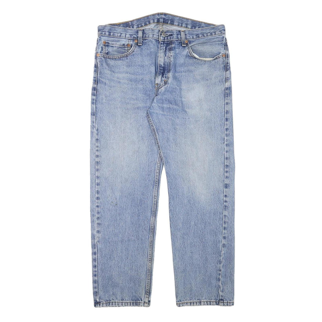 LEVI'S 505 Mens Jeans Blue Regular Straight Denim Medium W36 L28 Classic Fit