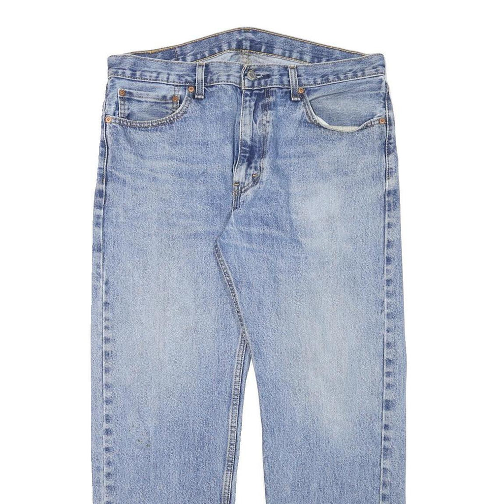 LEVI'S 505 Mens Jeans Blue Regular Straight Denim Medium W36 L28 Classic Fit