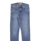 CALVIN KLEIN JEANS Mens Slim Blue Denim Jeans W30 L32 Zip Cotton Blend Casual