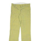 JOSEPH Womens Silk Blend Yellow Slim Straight Trousers W30 L32 Elegant Comfort