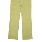 JOSEPH Womens Silk Blend Yellow Slim Straight Trousers W30 L32 Elegant Comfort