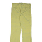 JOSEPH Womens Silk Blend Yellow Slim Straight Trousers W30 L32 Elegant Comfort
