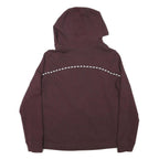 NIKE Womens Maroon Hoodie Full Zip M Cotton Blend Sportswear