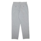 LEE Womens Cotton Blend Grey Regular Straight Trousers W32 L32 Classic Workwear