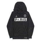 AIR JORDAN Mens Black Paris Pullover Hoodie XS Sports Streetwear