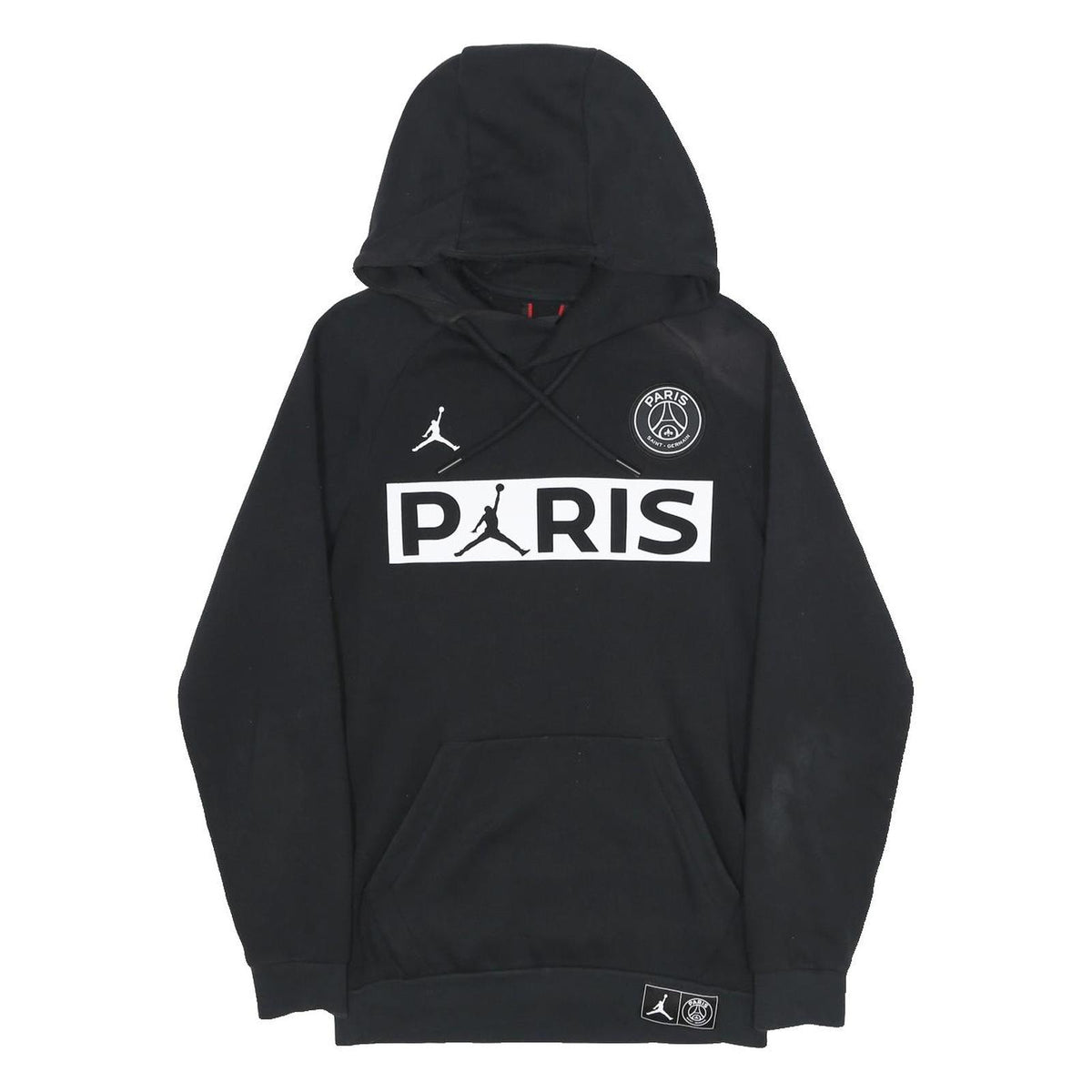 AIR JORDAN Mens Black Paris Pullover Hoodie XS Sports Streetwear