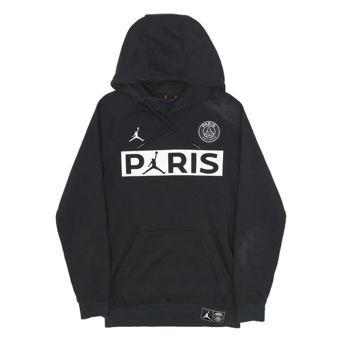 AIR JORDAN Mens Black Paris Pullover Hoodie XS Sports Streetwear