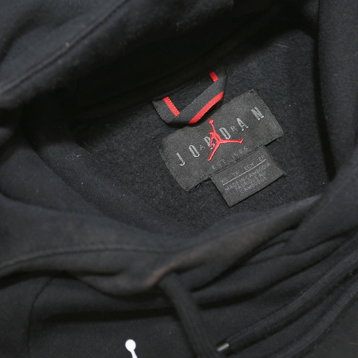 AIR JORDAN Mens Black Paris Pullover Hoodie XS Sports Streetwear
