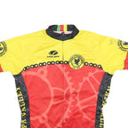 VOLER Mens Yellow & Red Eagle Cycling Club Sport Cycling Jersey M Short Sleeve
