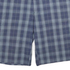 DICKIES Mens Blue Check Casual Shorts 2XL W42 Cotton Blend Comfortable Fit