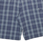 DICKIES Mens Blue Check Casual Shorts 2XL W42 Cotton Blend Comfortable Fit