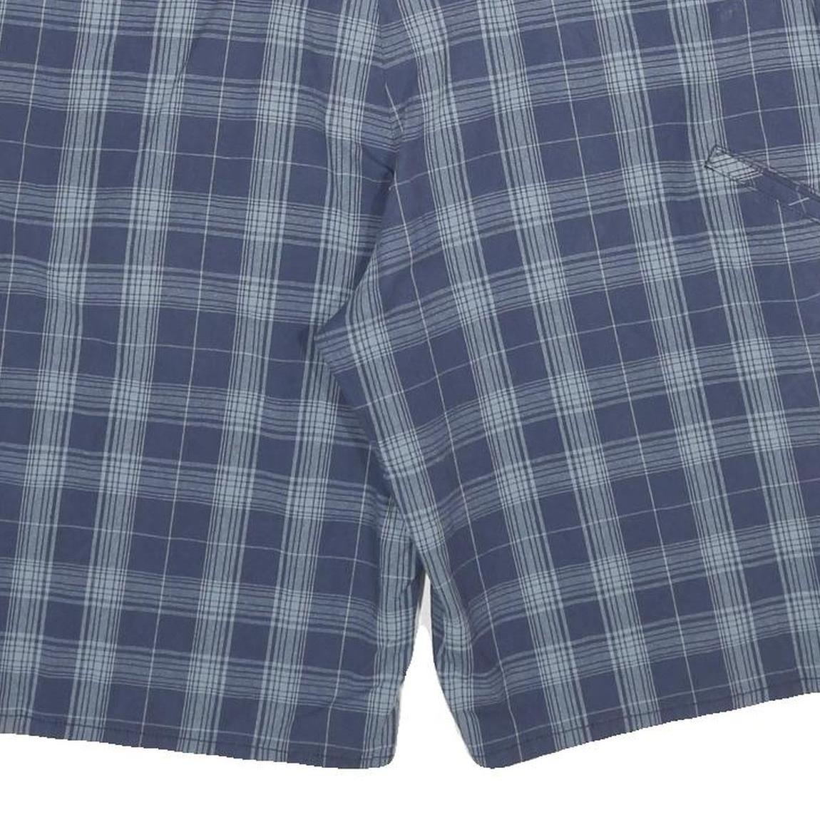 DICKIES Mens Blue Check Casual Shorts 2XL W42 Cotton Blend Comfortable Fit