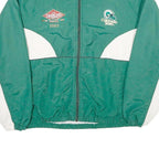 RUSSELL ATHLETIC Mens Green & White Diamond San Francisco Bowl Nylon Jacket XL