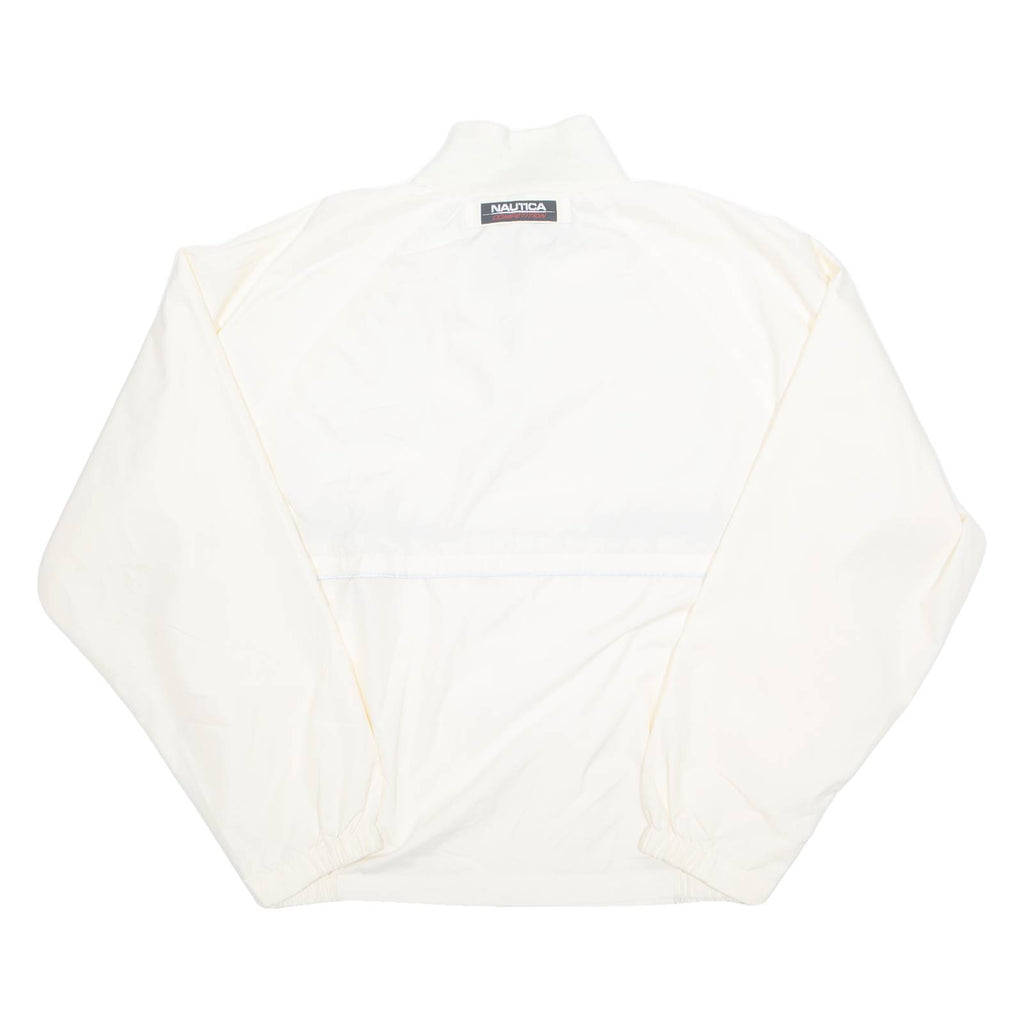 NAUTICA Mesh Lined Mens Windbreaker Jacket Cream L
