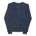 TOMMY HILFIGER Womens Navy Blue Red & White Graphic Long Sleeve Crew Neck