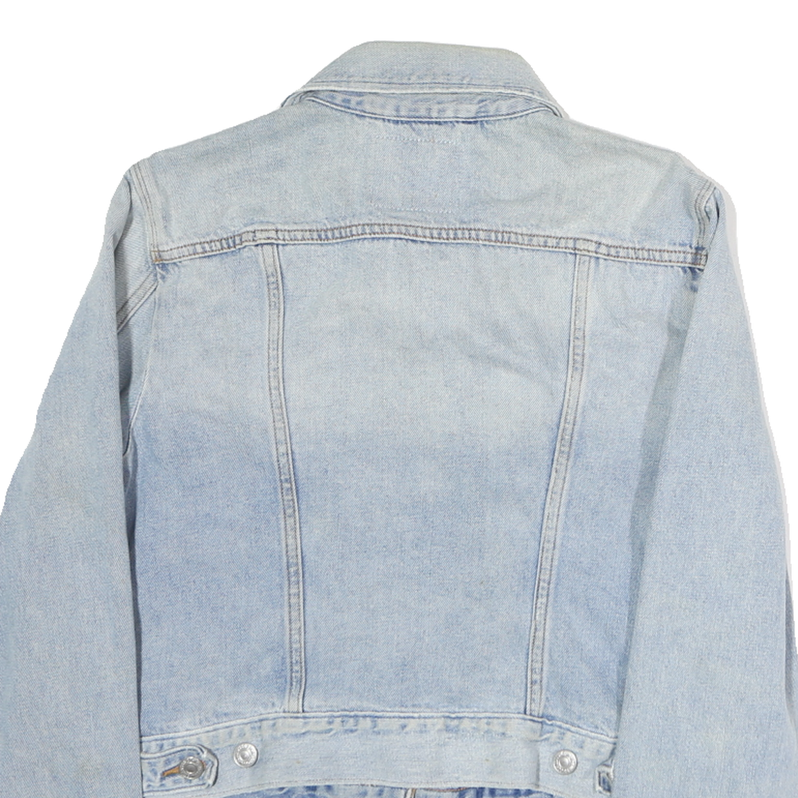 LEVI'S Womens Blue Denim Button Jacket L Cotton Classic Vintage Style Casual