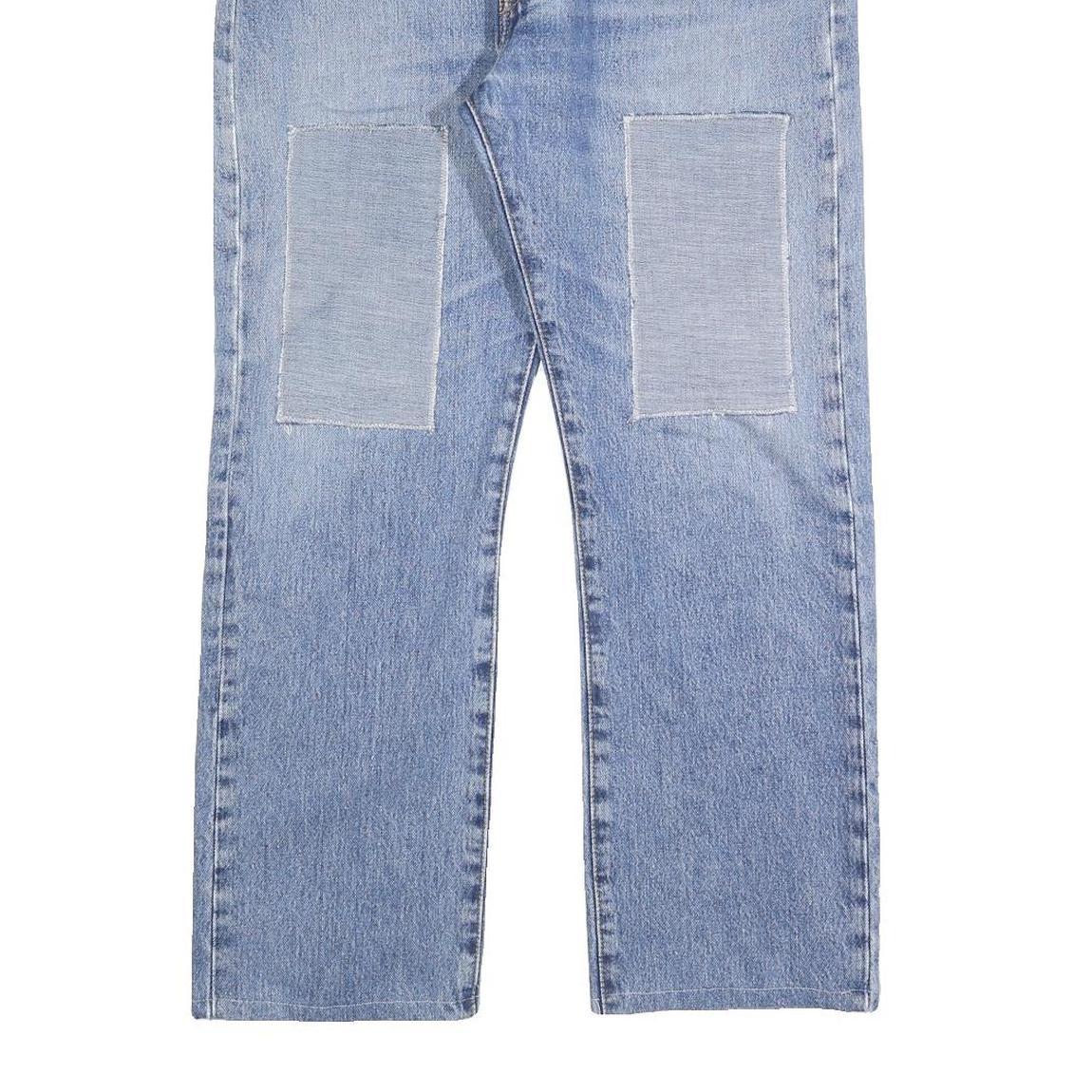 LEVI'S 501 Mens Jeans Blue Regular Straight Denim Medium W34 L27 Classic Button