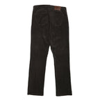 LAUREN RALPH LAUREN Womens Cotton Blend Brown Regular Fit Straight Trousers W30