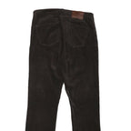 LAUREN RALPH LAUREN Womens Cotton Blend Brown Regular Fit Straight Trousers W30