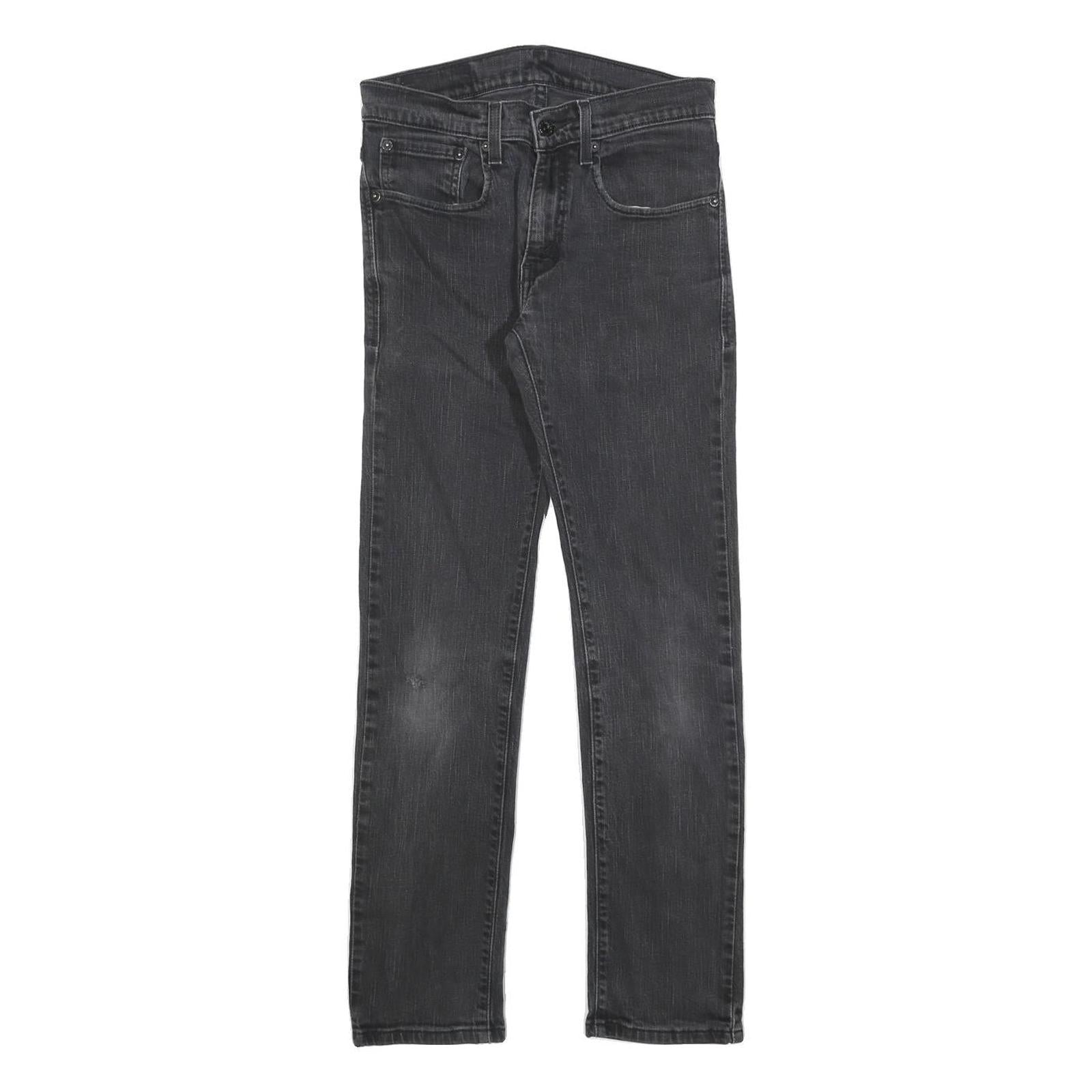 LEVI'S 510 Boys Jeans Black Slim Skinny Denim W28 L28 Cotton Blend