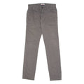 TOMMY HILFIGER Chino Mens Twill Trousers Grey Slim Tapered W28 L32