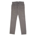 TOMMY HILFIGER Chino Mens Twill Trousers Grey Slim Tapered W28 L32