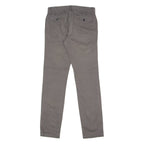 TOMMY HILFIGER Chino Mens Twill Trousers Grey Slim Tapered W28 L32